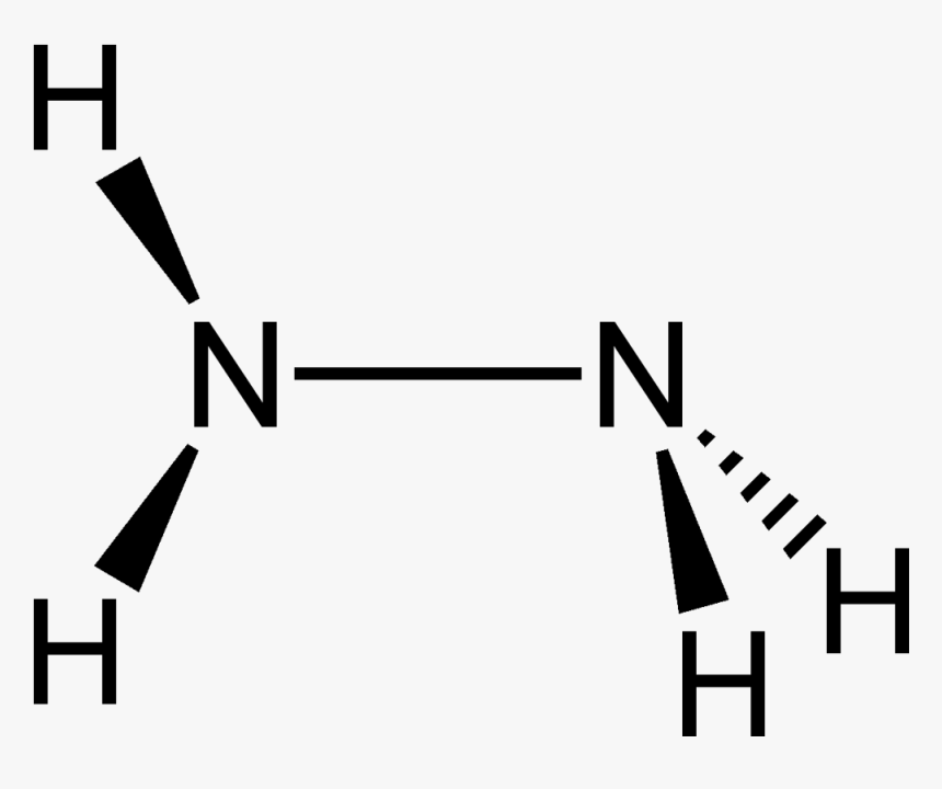 Hydrazine 2d A1 - Hydrazine Vsepr, HD Png Download, Free Download