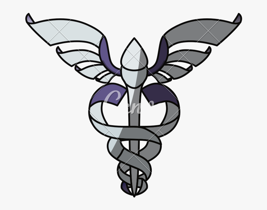 Isolated Caduceus Emblem Vector Illustration - Illustration, HD Png Download, Free Download