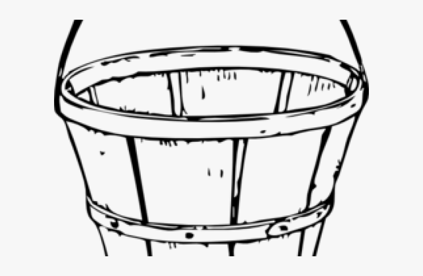 Bucket Clipart Ember - Basket Clipart Black And White, HD Png Download, Free Download