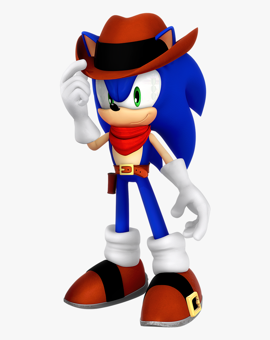 Sonic The Hedgehog Cowboy, HD Png Download, Free Download