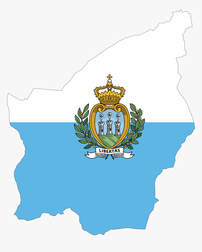 San Marino Flag Icons - San Marino Flag And Map, HD Png Download, Free Download