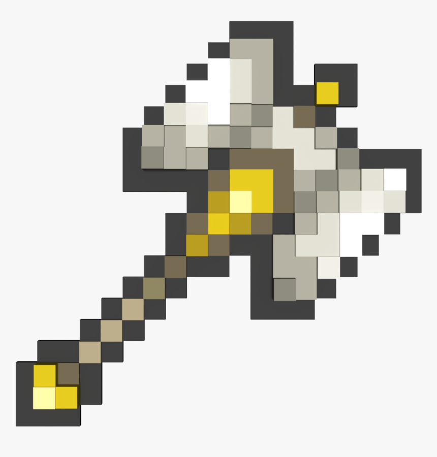 This Is The Paladin"s Hammer From Terraria , Png Download - Minecraft Axe Png, Transparent Png, Free Download