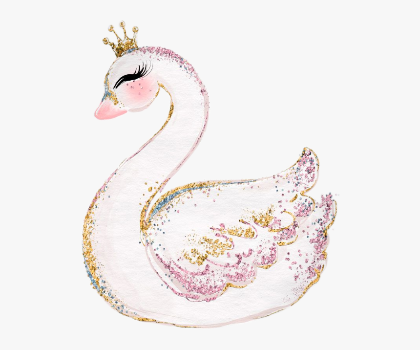 #watercolor #swan #girl #bird #uglyduckling #png - Swan, Transparent Png, Free Download