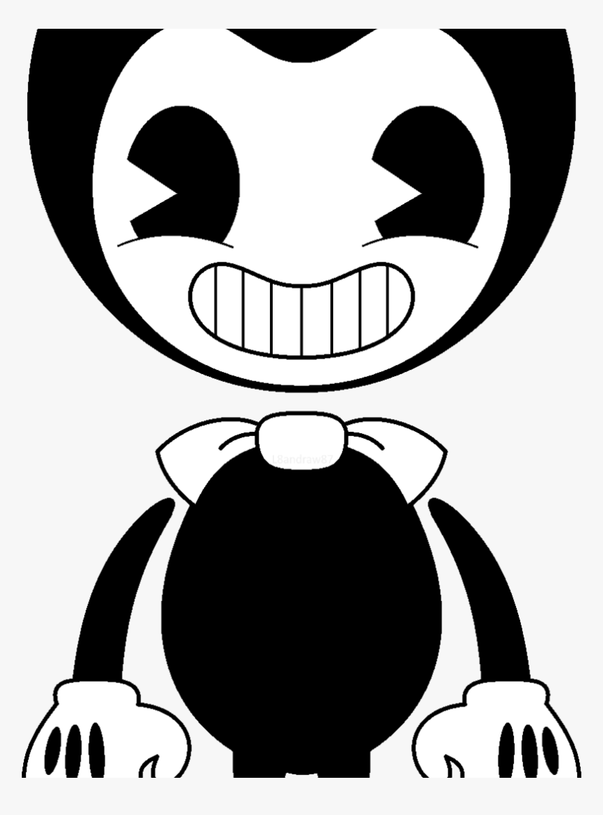 Bendy Coloring Pages Printable And The Ink Machine Bendy And The Ink Machine Hd Png Download Kindpng