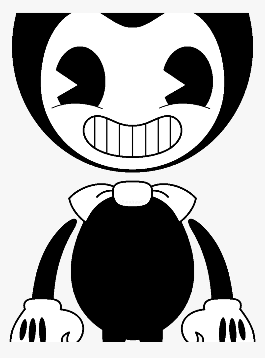 Bendy Coloring Pages Printable And The Ink Machine - Bendy And The Ink Machine, HD Png Download, Free Download