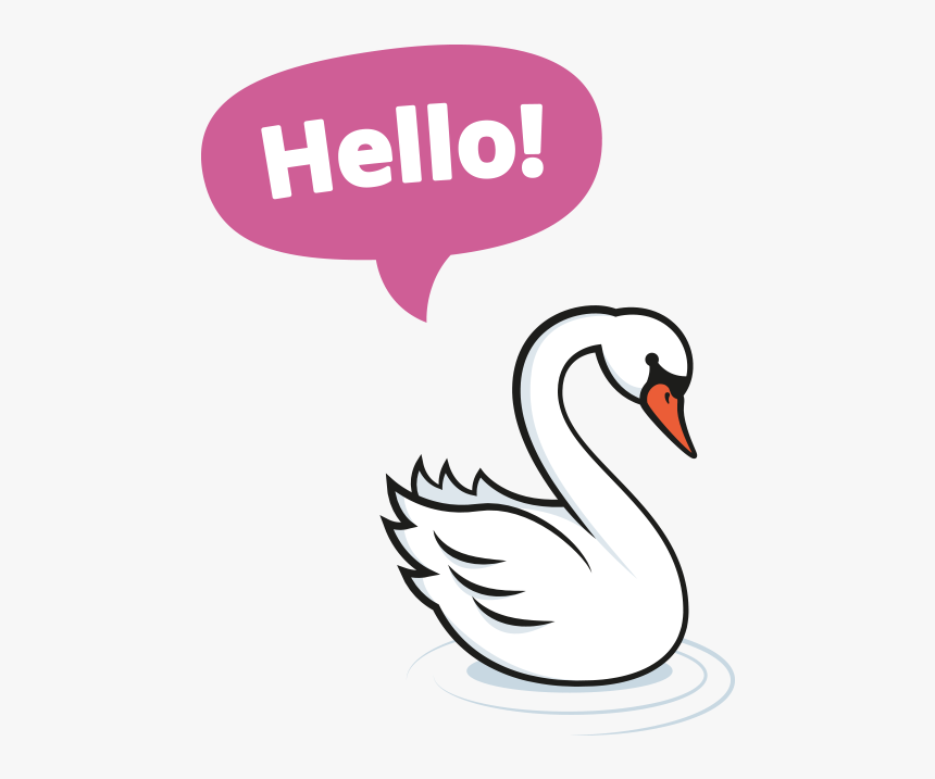 "i"m Sarina The Swan At The School House - Swan, HD Png Download, Free Download