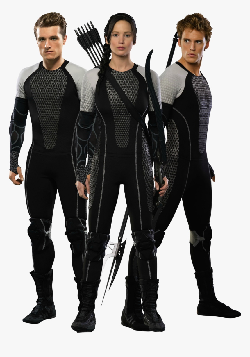 Katniss, Peeta, And Finnick-catching Fire Png By - Peeta Katniss And Finnick, Transparent Png, Free Download