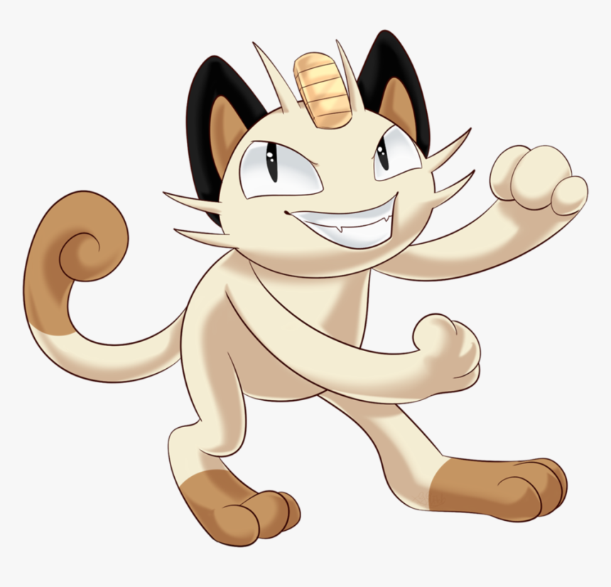 Meowth Transparent Normal - Cartoon, HD Png Download, Free Download