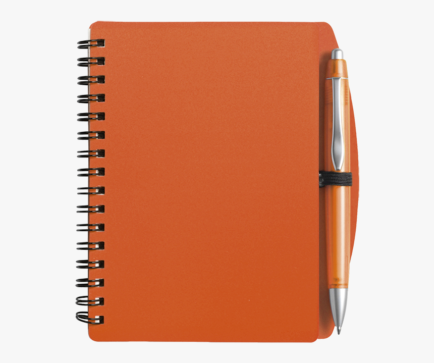Orange Notepad And Pen, HD Png Download, Free Download