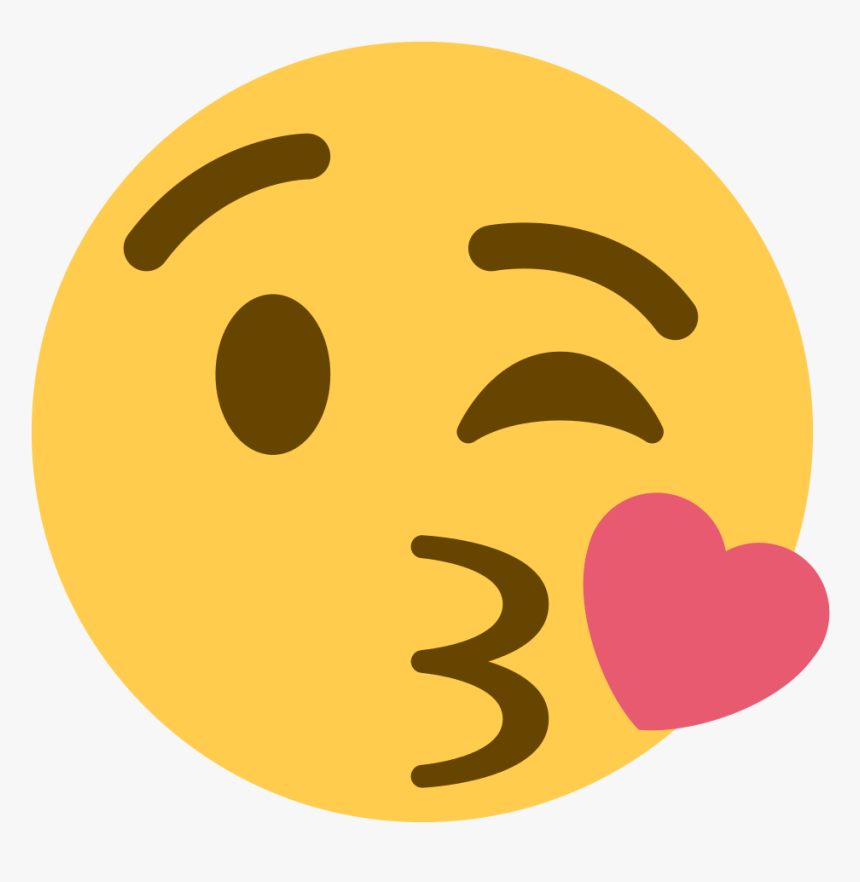 Emoji Face Throwing Kiss - Howth, HD Png Download, Free Download