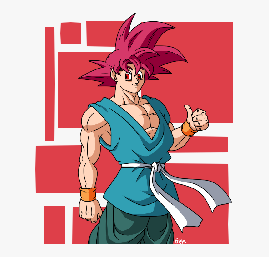 Goku Ssj God End Of Z - Cartoon, HD Png Download, Free Download