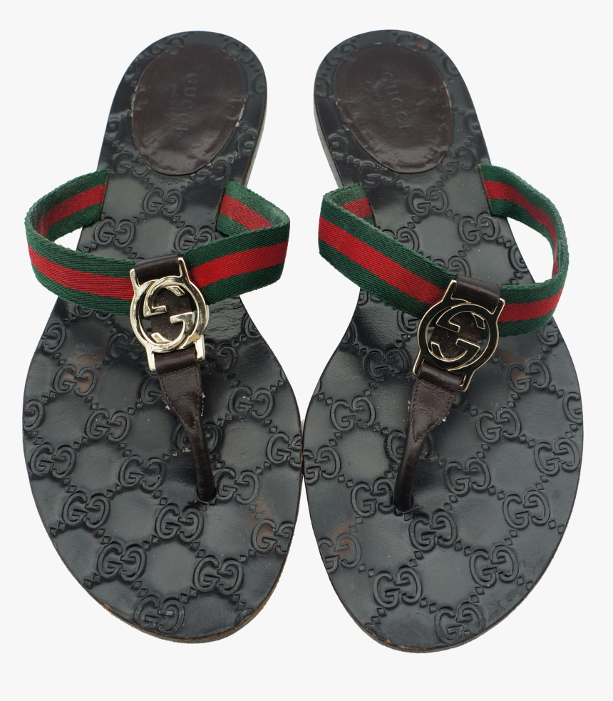 Komprimere Sherlock Holmes Støv Transparent Gucci Flip Flops Png - Flip-flops, Png Download - kindpng