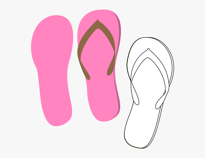 Flip Flops Black And White Danaspaf Top Clipart - Single Flip Flop Clip Art, HD Png Download, Free Download