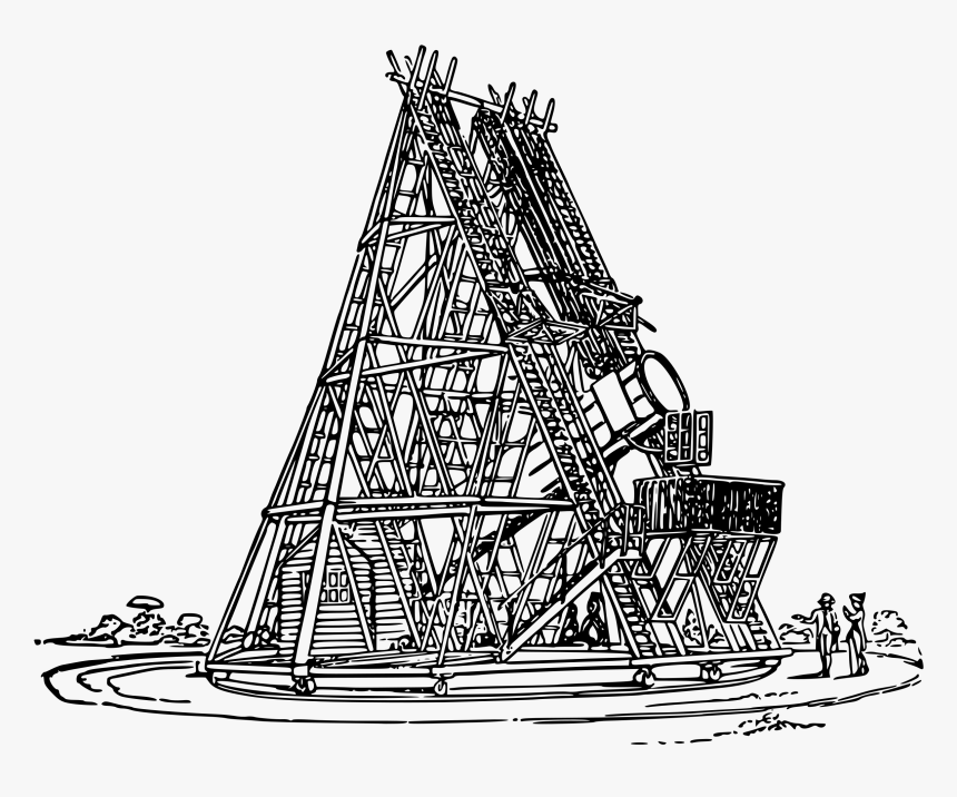 William Herschel"s Telescope Clip Arts - William Herschel Telescope, HD Png Download, Free Download