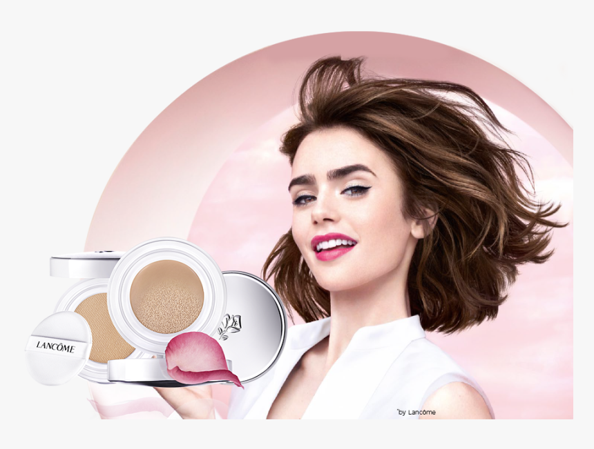 New Blanc Expert Cushion - Lily Collins Lancome Products, HD Png Download, Free Download