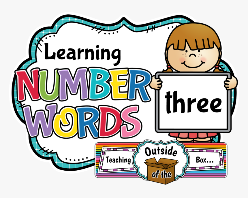 Teacher Clipart Number - Numbers Word Clipart, HD Png Download, Free Download