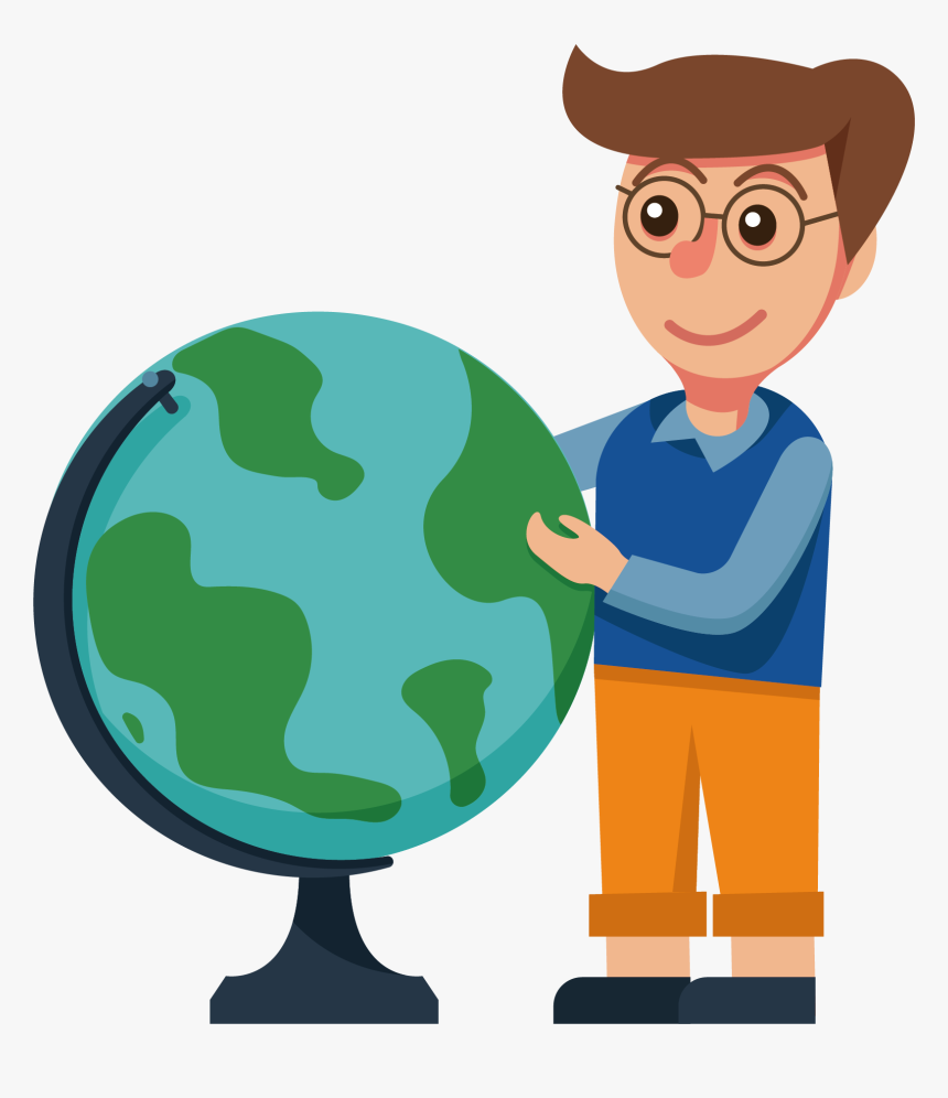 Transparent Earth Cartoon Png - Geography Teacher Clipart Png, Png Download, Free Download