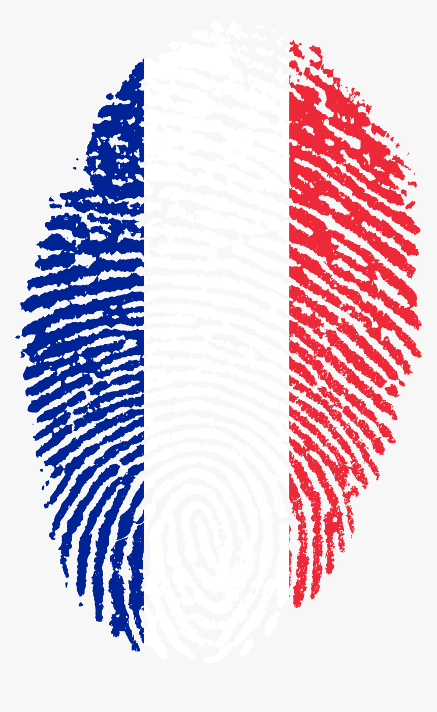 France Flag Fingerprint Country - France Flag Fingerprint, HD Png Download, Free Download