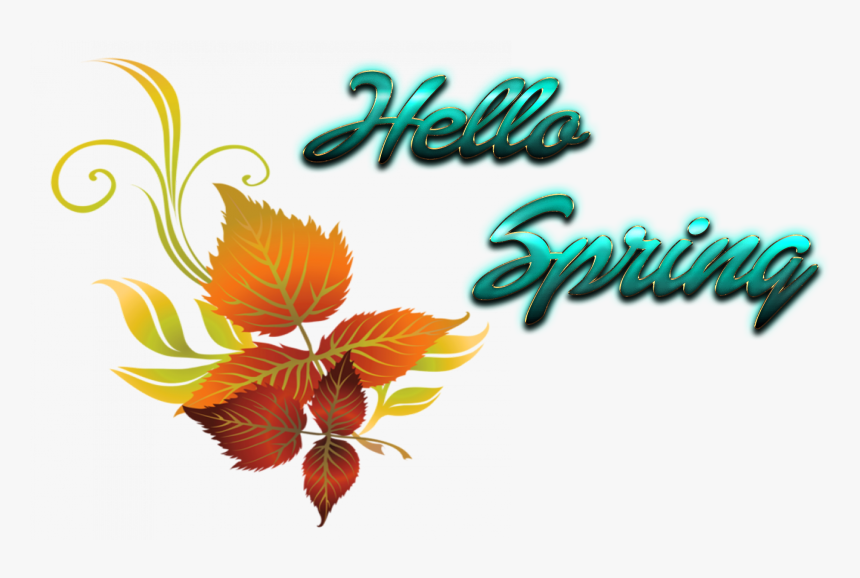 Hello Spring Png Image Download - Autumn Flowers Transparent Clip Art, Png Download, Free Download