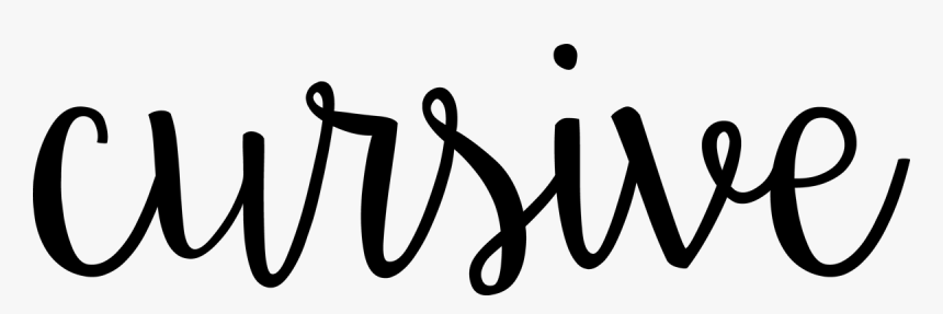 Svg Royalty Free Download Life In Cursive - Cursive Clip Art, HD Png Download, Free Download