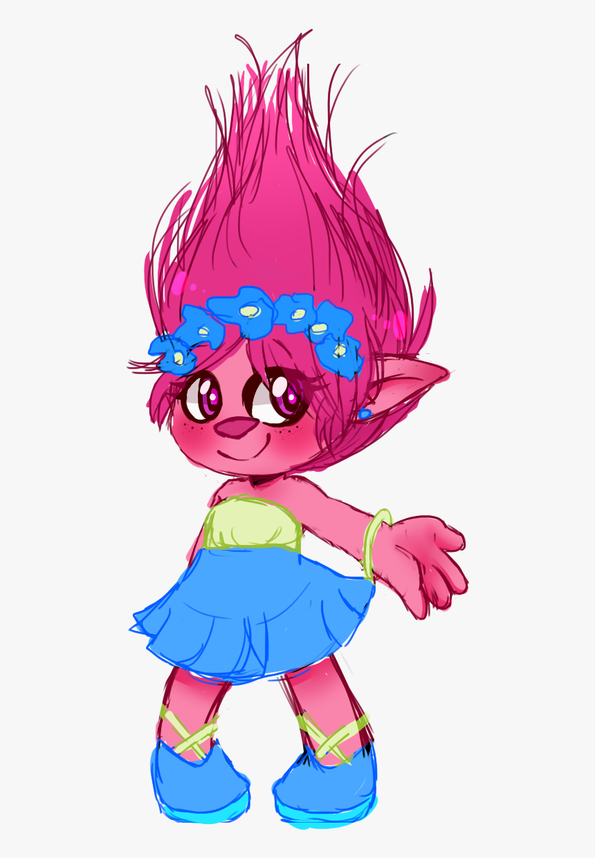 Toaster Strudel, Poppy Pins, Dreamworks, Troll, Poppies, - Cartoon, HD Png Download, Free Download