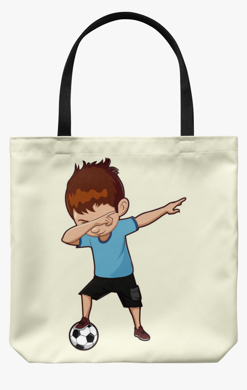 Dabbing Soccer Boy Tote Reusable Grocery Bag, Gifts - Clipart Boy Soccer, HD Png Download, Free Download