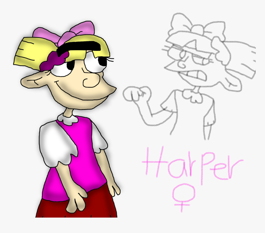 Meet Harper
she Is Arnold And Helga’s Daughter, Who - Cartoon, HD Png Download, Free Download