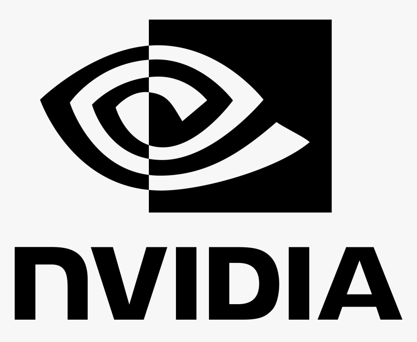 Nvidia Logo Black And White - Nvidia Logo Png White, Transparent Png, Free Download