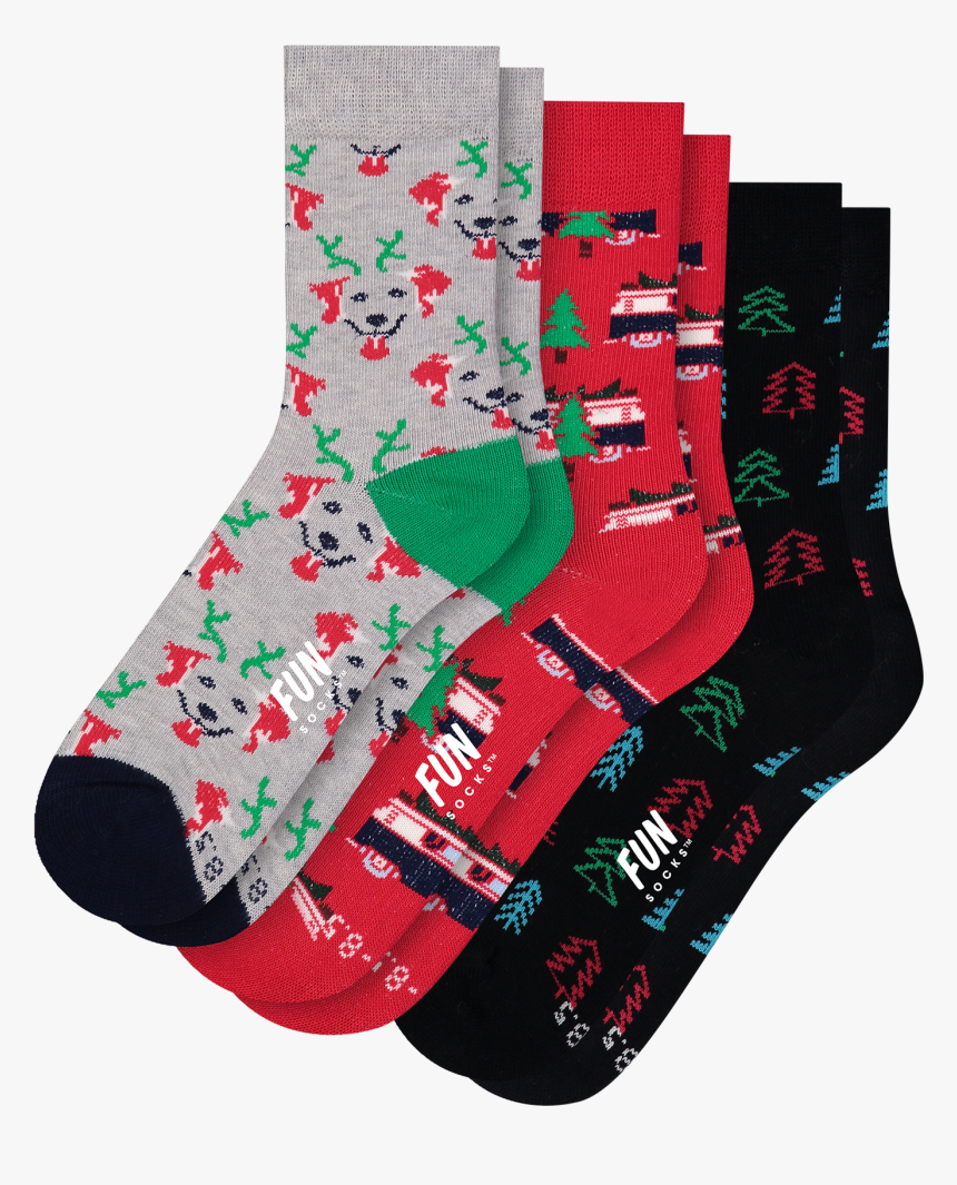 Fun Socks Boys And Girls Holiday Crew Socks, HD Png Download, Free Download