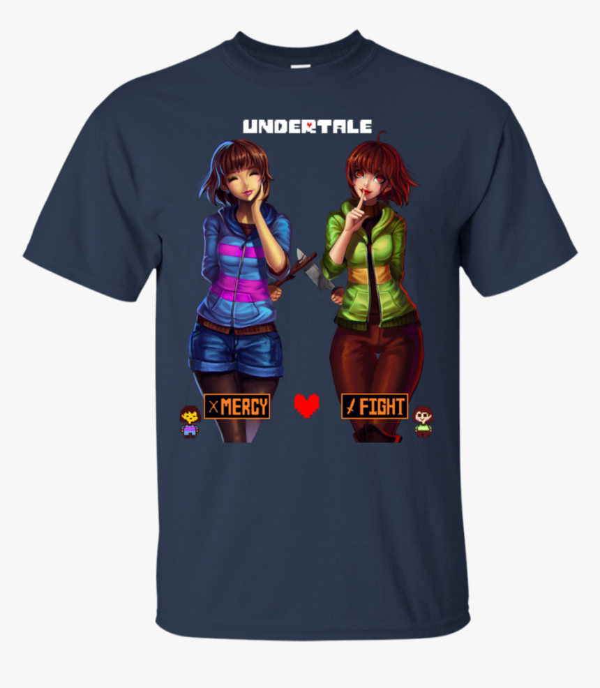 Undertale Frisk And Chara T Shirt & Hoodie - Undertale, HD Png Download, Free Download