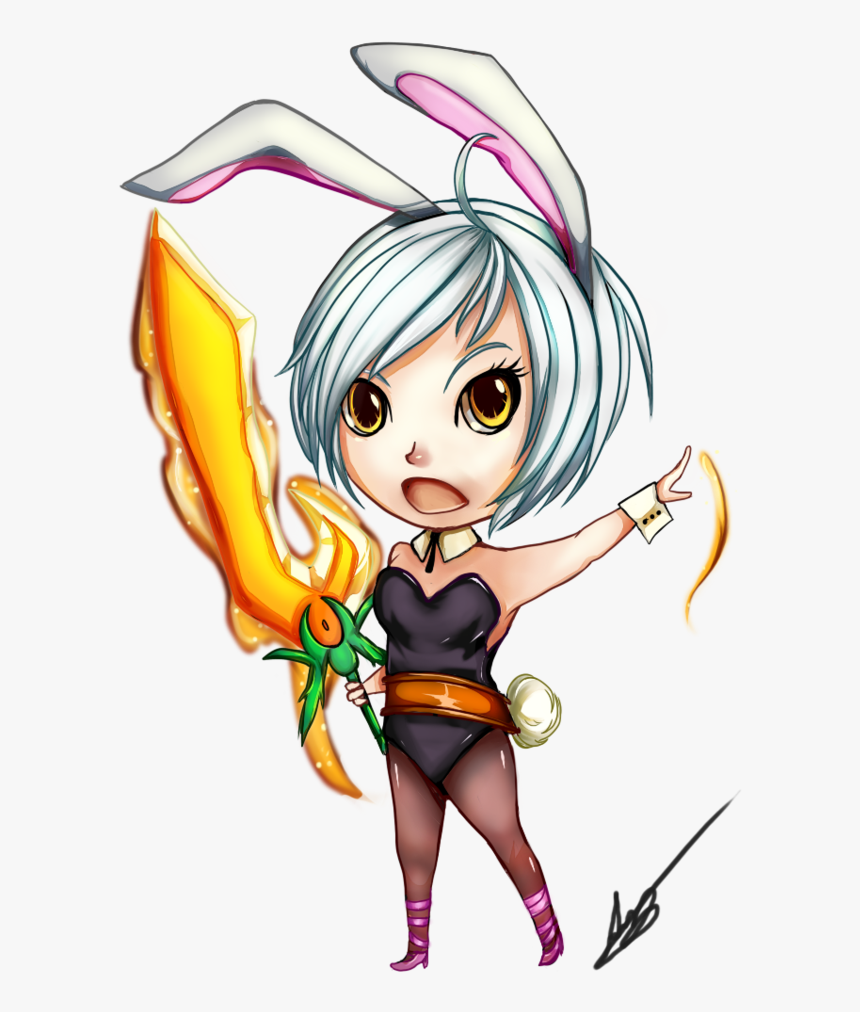 Image Royalty Free Download League Drawing Riven - Riven Chibi Transparente, HD Png Download, Free Download