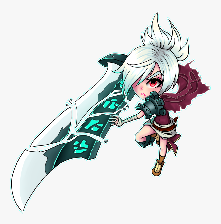 Riven,league Of Legends,лига Легенд,фэндомы - Riven Chibi, HD Png Download, Free Download