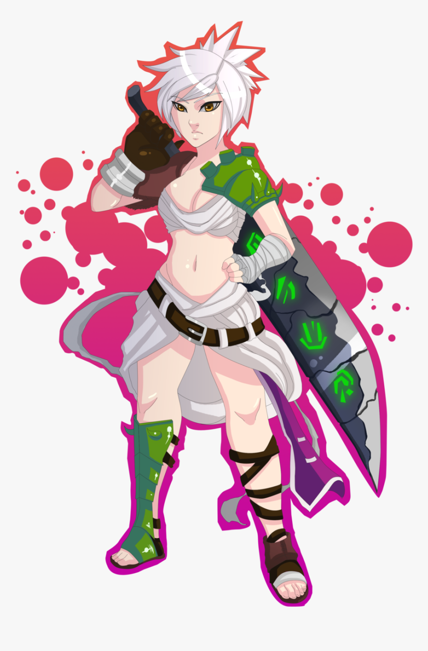 Riven By Ryuu901 Hd Wallpaper Fan Art Artwork League - Cartoon, HD Png Download, Free Download