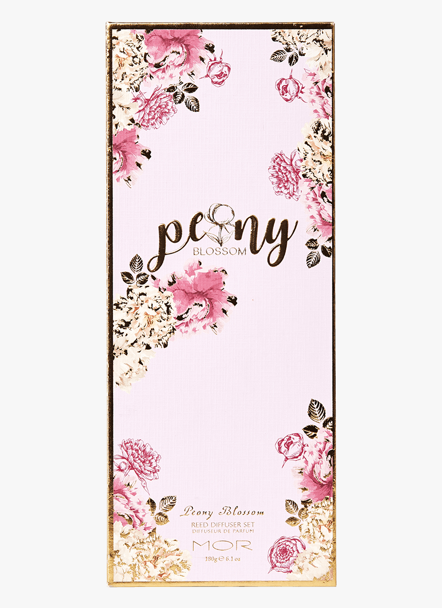 Pb06 Peony Blossom Reed Diffuser Box - Floral Design, HD Png Download, Free Download