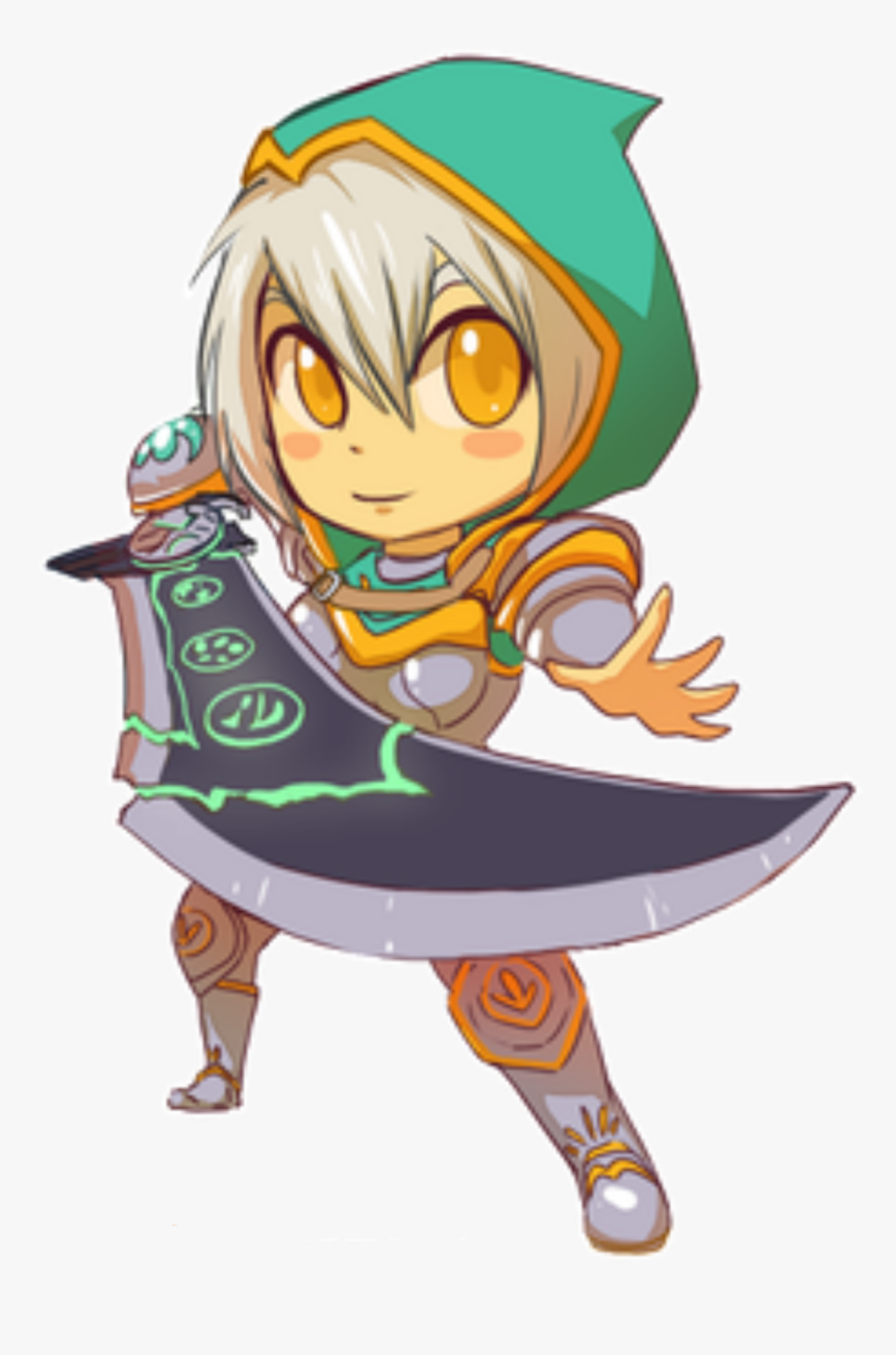 #riven #raven #leagueoflegends #lol - Riven Chibi, HD Png Download, Free Download