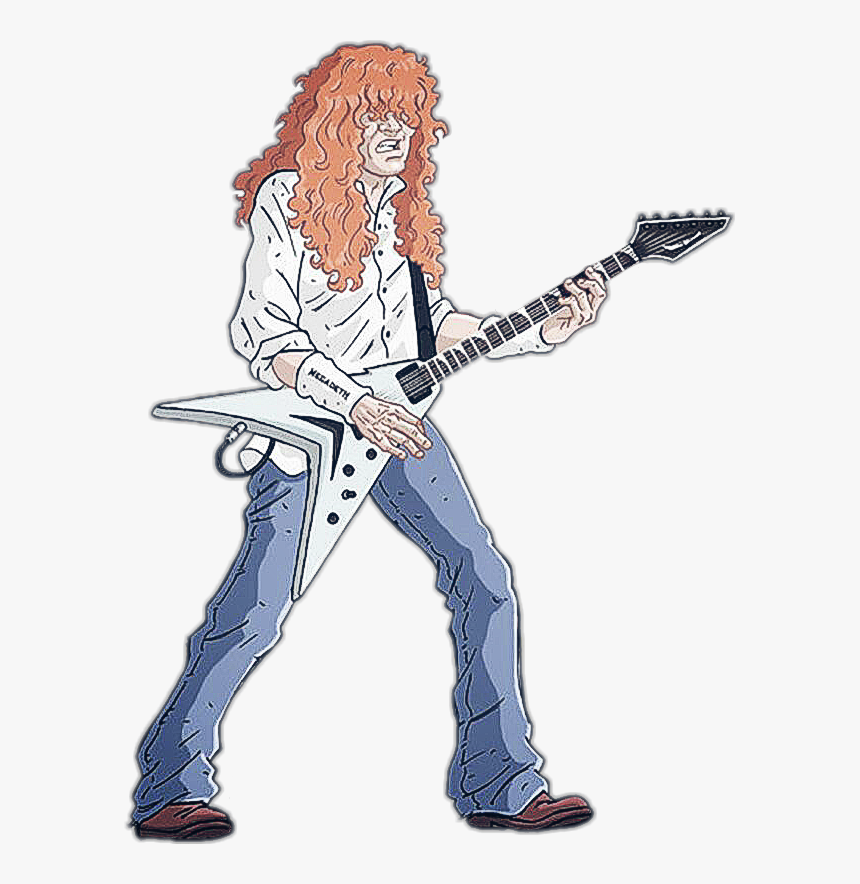 #davemustaine #guitarmaster #redhead #guitarist #megadeth - Cartoon Dave Mustaine Png, Transparent Png, Free Download