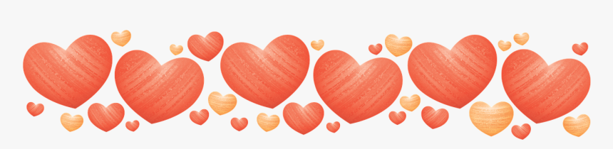 Horizontal Heart Border Transparent, HD Png Download, Free Download