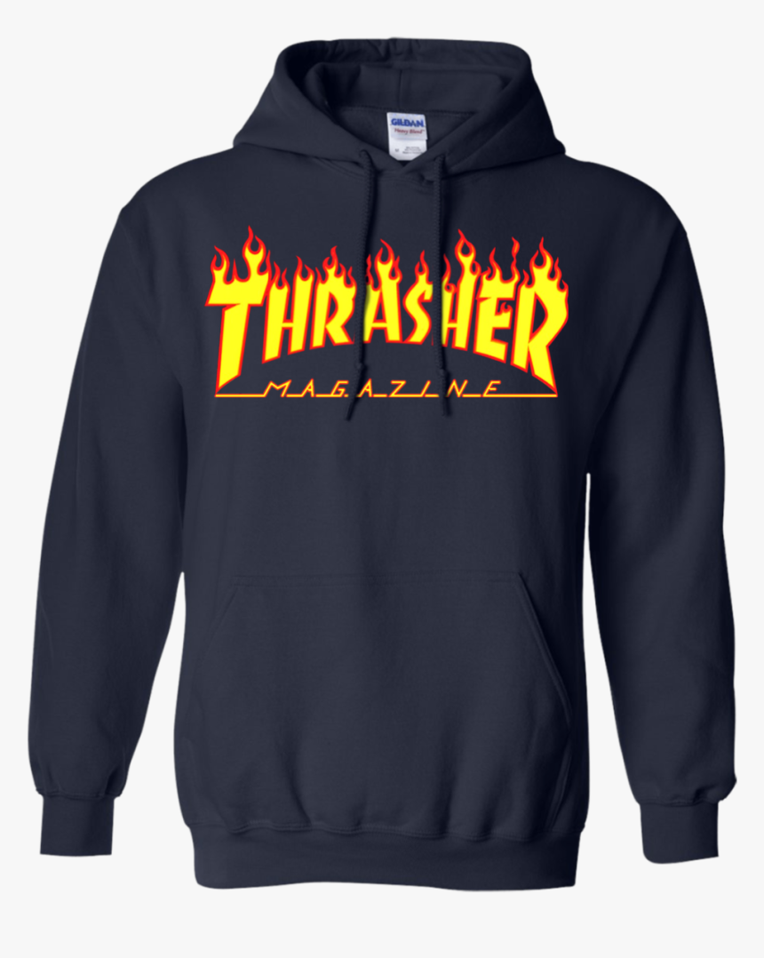 Hoodie Transparent Thrasher - Thrasher Black Hoodie, HD Png Download, Free Download