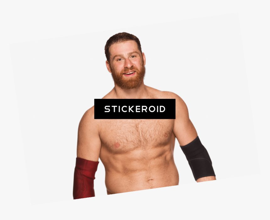 Sami Zayn Smiling - Barechested, HD Png Download, Free Download