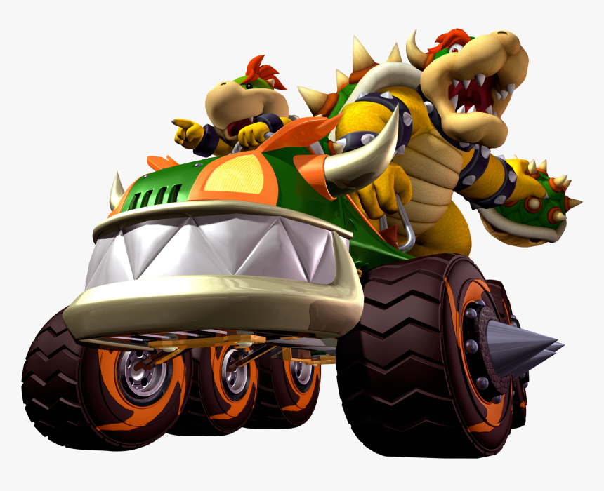 Mario Kart Double Dash-bowser And Bowser Jr - Mario Kart Double Dash Bowser, HD Png Download, Free Download
