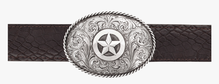 Silver King Oval Star With Rope Edge 1 1/2 - Circle, HD Png Download, Free Download
