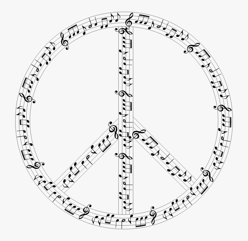 Musical Peace Sign - Music And Social Justice, HD Png Download, Free Download