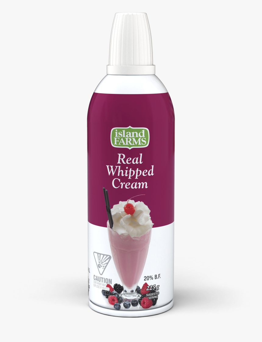 Aerosol Whipped Cream - Island Farms, HD Png Download, Free Download