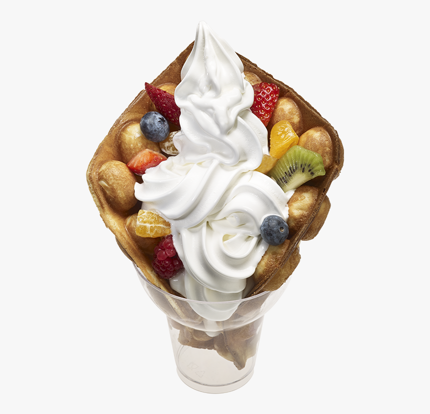 Bubble Waffle Natfood - Soft Serve Ice Creams, HD Png Download, Free Download