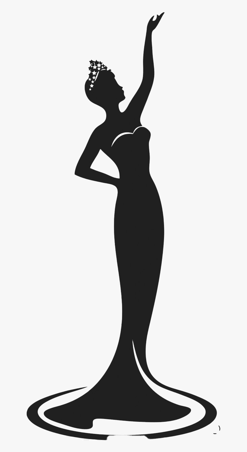 Beauty Pageant Transparent Png - Beauty Queen Silhouette Png, Png Download, Free Download