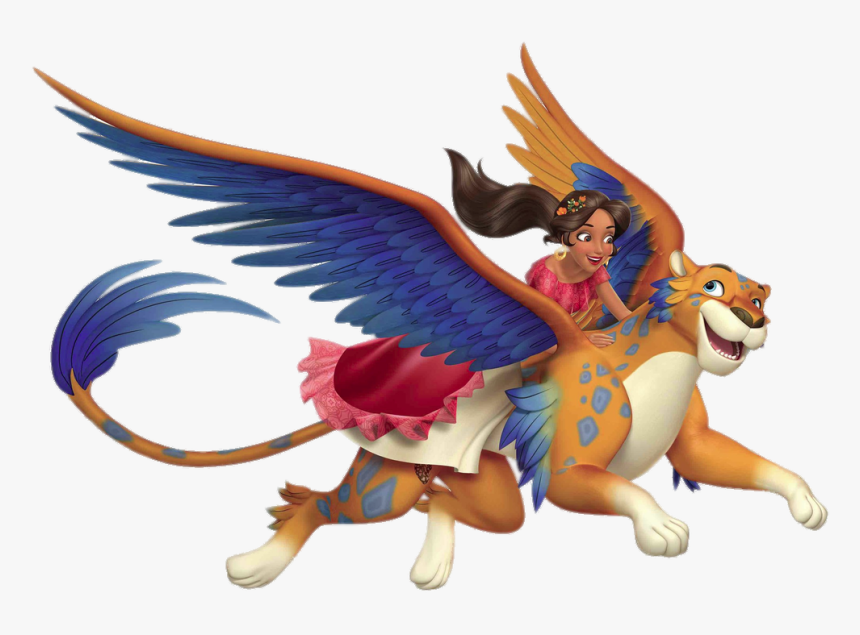 Elena Of Avalor On Skylars Back - Elena Of Avalor And Jaquin, HD Png Download, Free Download