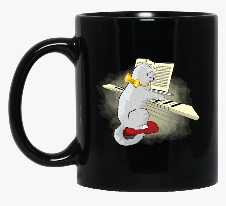 Musical Cat Piano Key Music Teacher Musician Gift Mug"
 - Blank Black Coffee Mugs, HD Png Download, Free Download