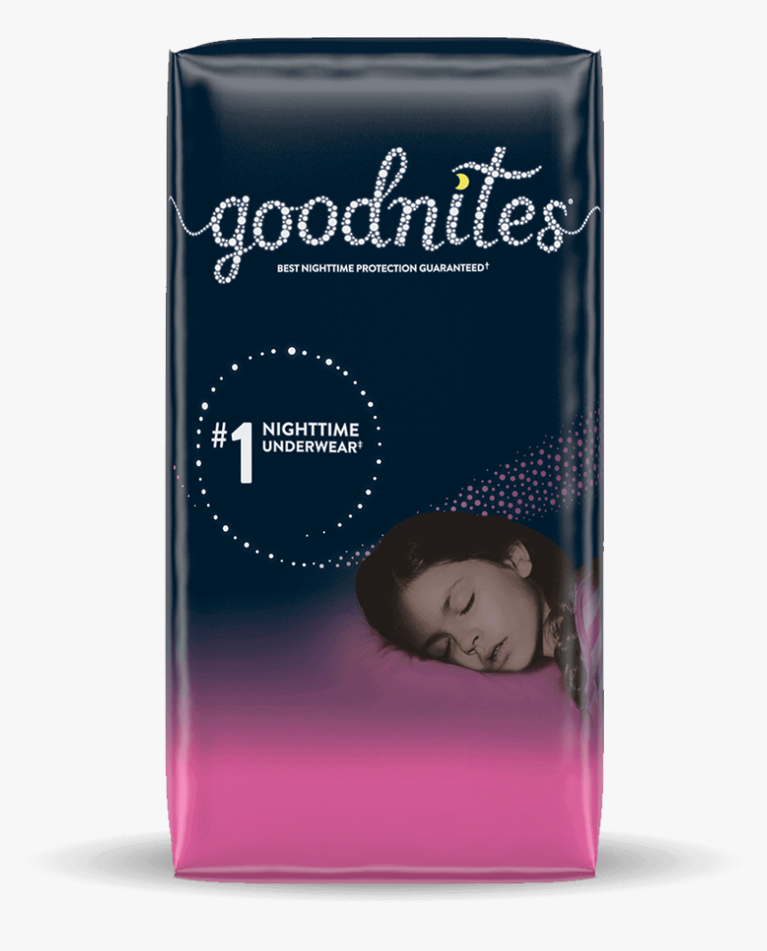 Girls Goodnites® Lg / Xl Pattern Nighttime Underwear - Box, HD Png Download, Free Download