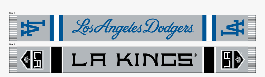 Transparent La Dodgers Png - La Dodgers La Kings Scarf, Png Download, Free Download