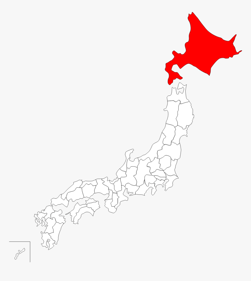 Blank Map Of Japan Prefectures, HD Png Download, Free Download